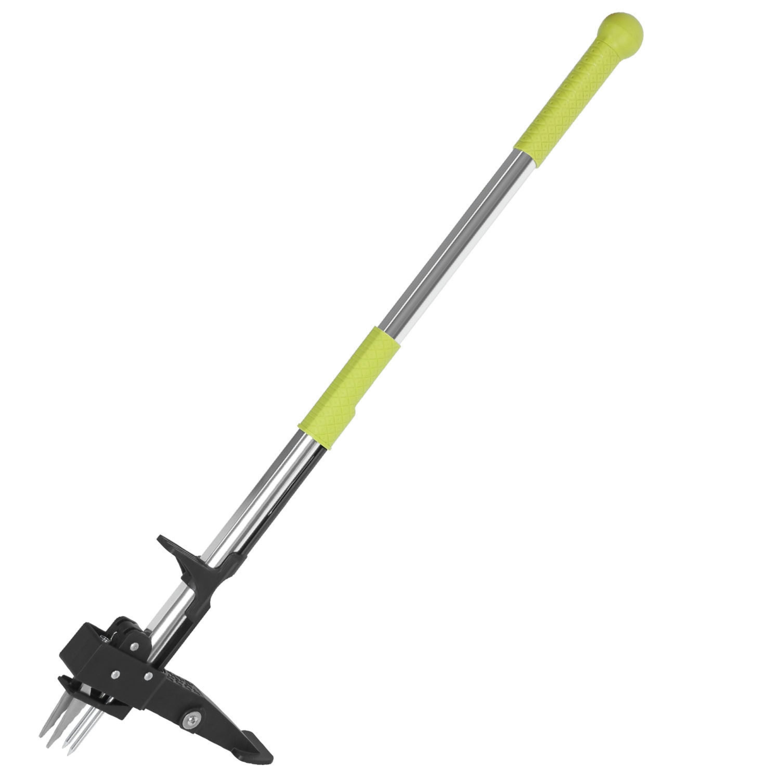 38.97-Inch Stand-Up Weed Puller Aluminum Manual Garden Weeder Tool 4-Claw