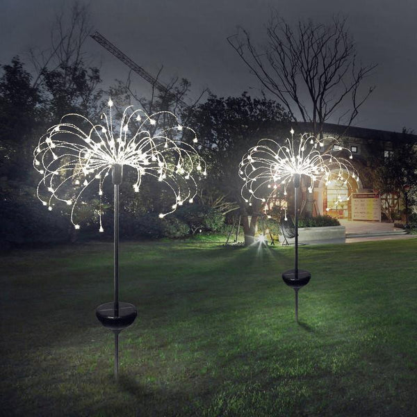 90/150 LED Solar Firework Lights Multicolor Waterproof Garden Party Decor