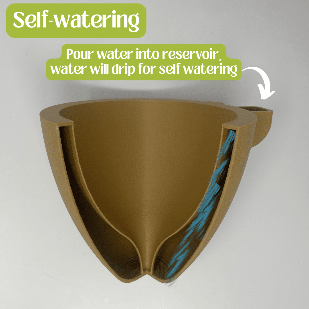 Magic Self-Watering Wall Planters Easy Care Indoor Outdoor Plant Pots