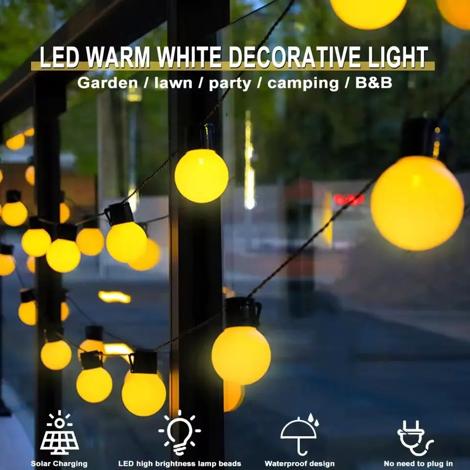 10/20 LED Solar String Lights Waterproof Outdoor Garden Patio Decor